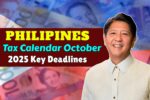 The Philippines Tax Calendar October 2025 Key Deadlines