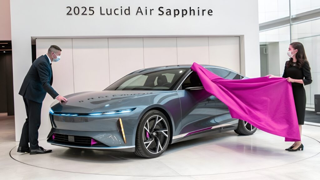 2025 Lucid Air Sapphire Price Specs Range & Official First Look at Lucid Fastest EV