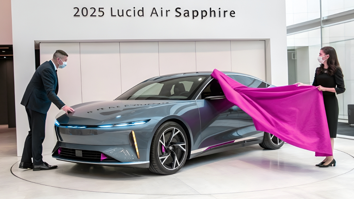 2025 Lucid Air Sapphire Price Specs Range & Official First Look at Lucid Fastest EV